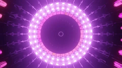 Flashy pink light spectrum 4k uhd 3d rendering vj loop Stock Footage 160540728