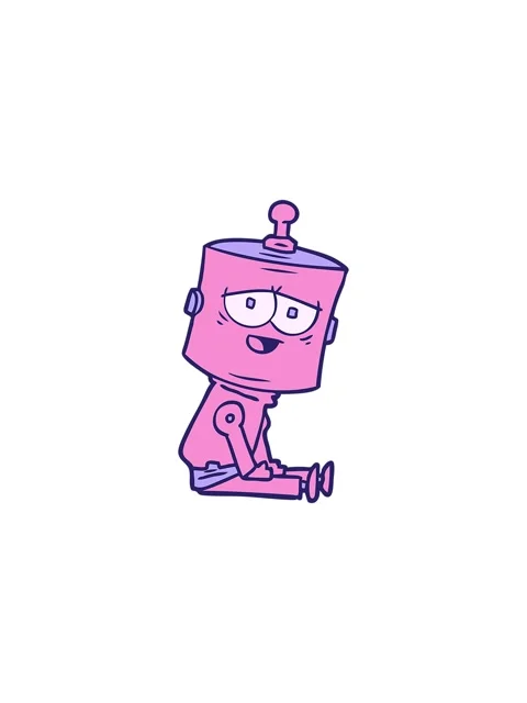 Flashy sales animation of a cartoon android character Stock Footage 324117037
