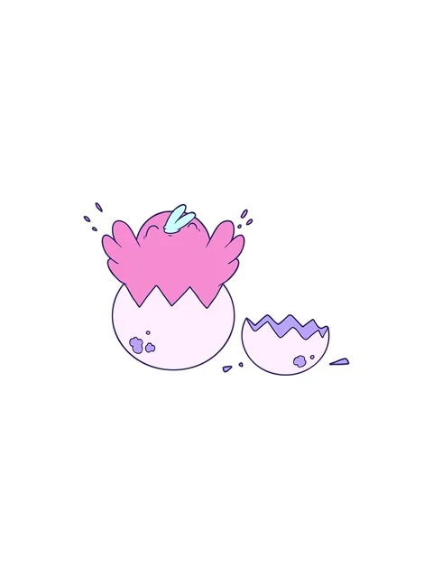 Flashy sales animation of cartoon chick hatching from egg Stock Footage 324471437