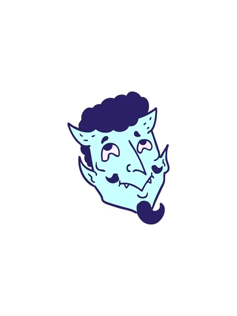 Flashy sales animation of cartoon devil face 動画素材 324410601