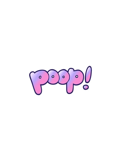 Flashy sales animation of cartoon doodle font poop Stock Footage 324320697