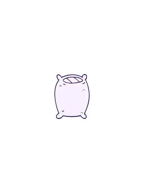 Flashy sales animation of cartoon doodle bedtime pillow Stock Footage 324437673