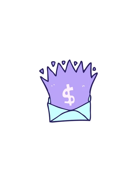 Flashy sales animation of cartoon envelope with money sign Stock Footage 324333116