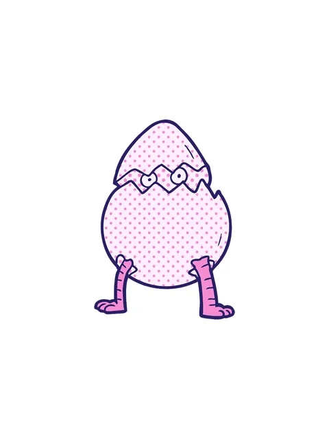 Flashy sales animation of cartoon hatching egg Stock Footage 324088687