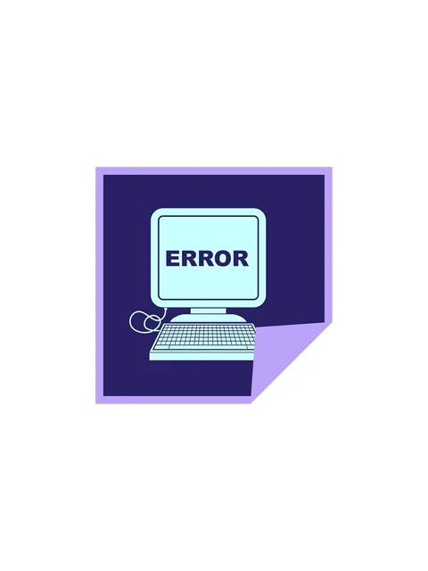 Flashy sales animation of computer error vector illustration square peeling.. Stock Footage 324078272