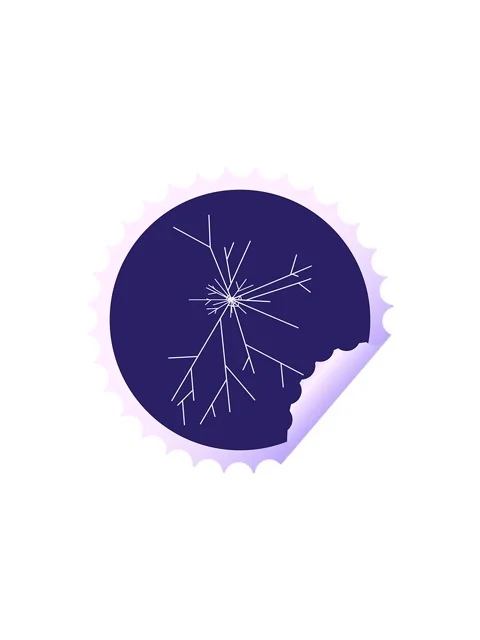 Flashy sales animation of cracked screen graphic vector illustration round .. Stock Footage 324211707