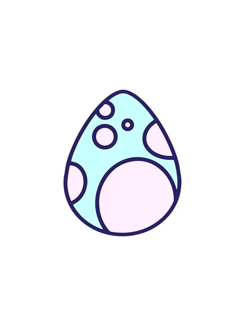 Flashy sales animation of cute easter egg design drawing Stock Footage 324059659