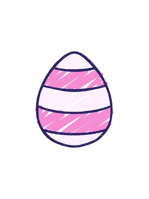 Flashy sales animation of Easter Egg Chalk Drawing Stock Footage 324322991