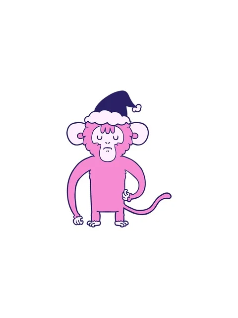 Flashy sales animation of hand drawn line drawing of a monkey scratching we.. Stock Footage 324166363