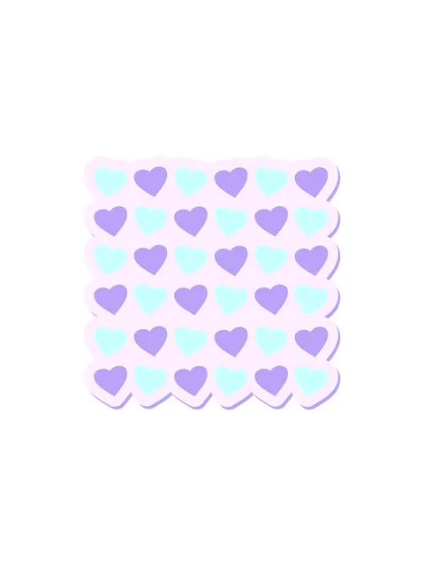 Flashy sales animation of hearts repeat pattern sticker Stock Footage 324264209