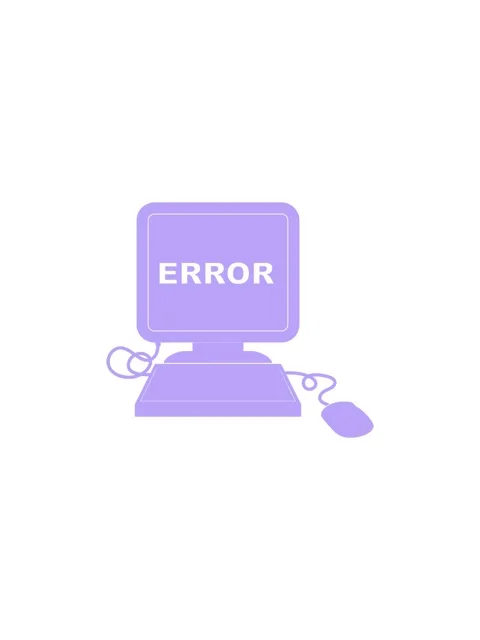 Flashy sales animation of illustration of a computer error icon Stock Footage 324432208