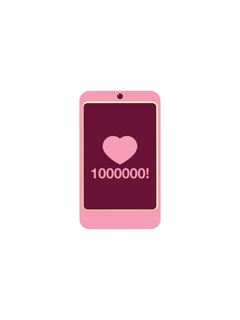 Flashy sales animation of mobile phone showing 1000000 likes graphic vector.. Stock Footage 324239094