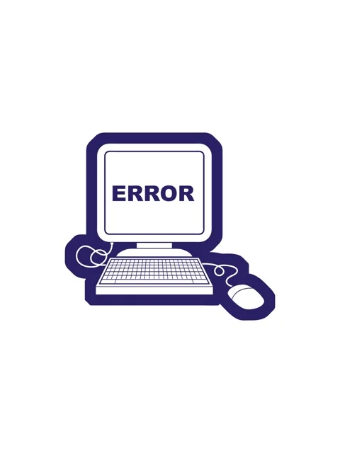 Flashy sales animation of vector icon illustration of a computer error Stock Footage 324118621