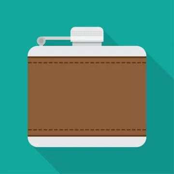 Flask for alcohol Stock Illustration