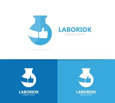 Flask and like logo combination. Laboratory and best symbol or icon. Unique 스톡 일러스트