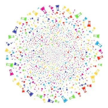 Flask Bang Cluster Stock Illustration