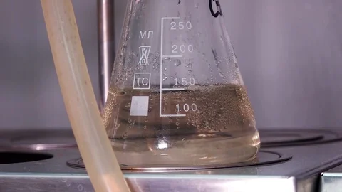 Flask with boiling water Видео 98850160