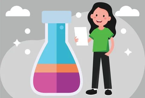 Flask Concept Illustration Illustrazione stock