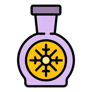 Flask coolant icon vector flat Stock Illustration