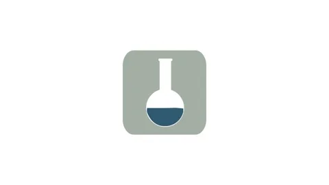 Flask icon animation for video motion graphics Stock Footage 150060057