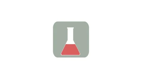 Flask icon animation for video motion graphics Vídeo Stock 150060063