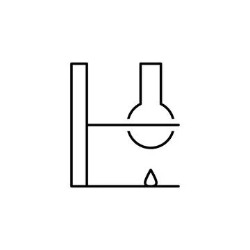 Flask icon. Element of scientifics study icon for mobile concept and web apps Stock Illustration