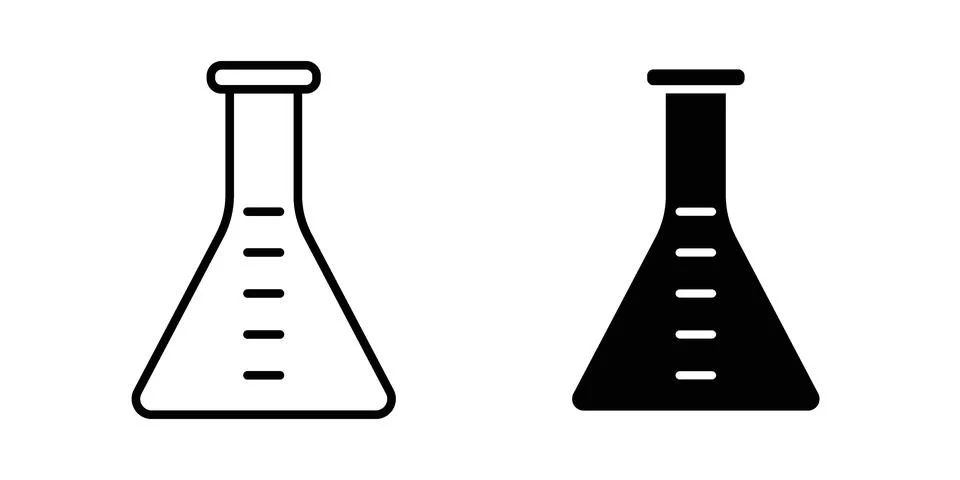 Flask icon graphic element. web icon set Stock Illustration