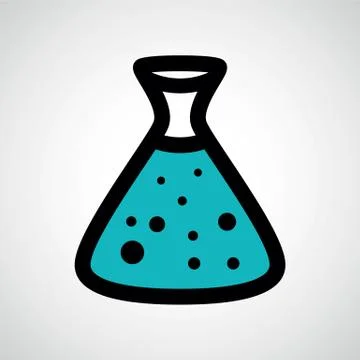 Flask icon. Stock Illustration