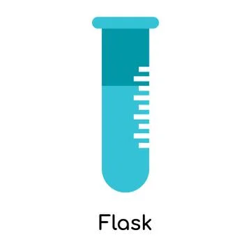 Flask icon isolated on white background Free Stock Illustration