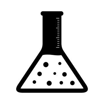 Flask icon isolated on white background, Vector illustration Stock Illustration