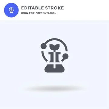 Flask icon vector, filled flat sign, solid pictogram isolated on white, logo 스톡 일러스트