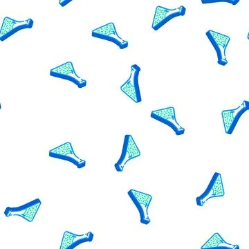 Flask with liquid isometric icon seamless pattern Illustrazione stock