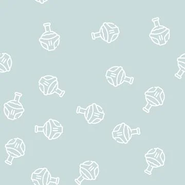 Flask with liquid line vector seamless pattern Stock Illustration