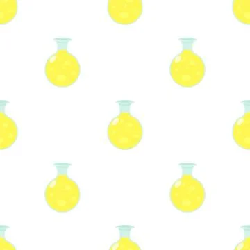 Flask of Luminous liquid pattern seamless vector イラスト素材