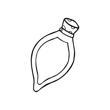 Flask with magic potion Stock Illustration