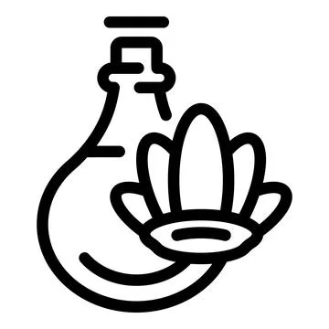 Flask perfume spa icon outline vector. Towel blanket Illustration