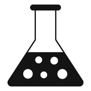 Flask pot icon simple vector. Genetic material element Stock Illustration