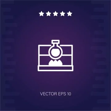 Flask vector icon Stock Illustration