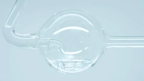 Flask witn water. Stock Footage 242764136