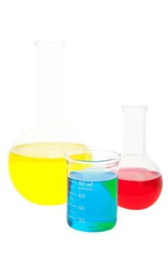 Flasks and beaker Stock Photos