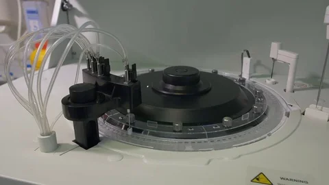 Flasks with blood are located special equipment Vidéo 73034997