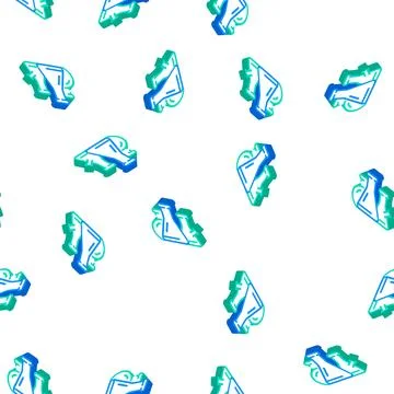 Flasks lab tools isometric icon seamless pattern Stock Illustration