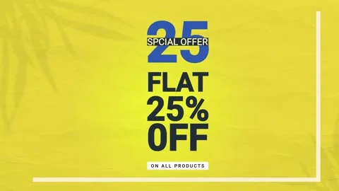 Flat off 10 to 90% series animated video Stock Footage 275588886