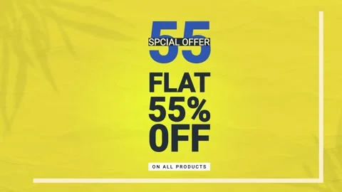 Flat off 10 to 90% series animated video Stock Footage 275588922