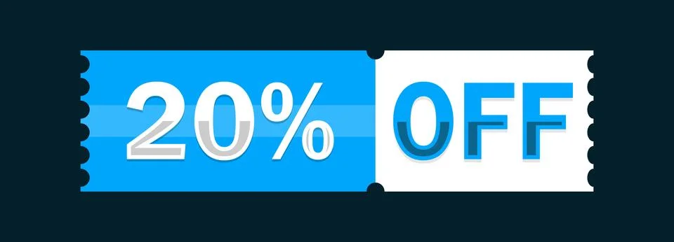 Flat 20% Off Stockillustratie