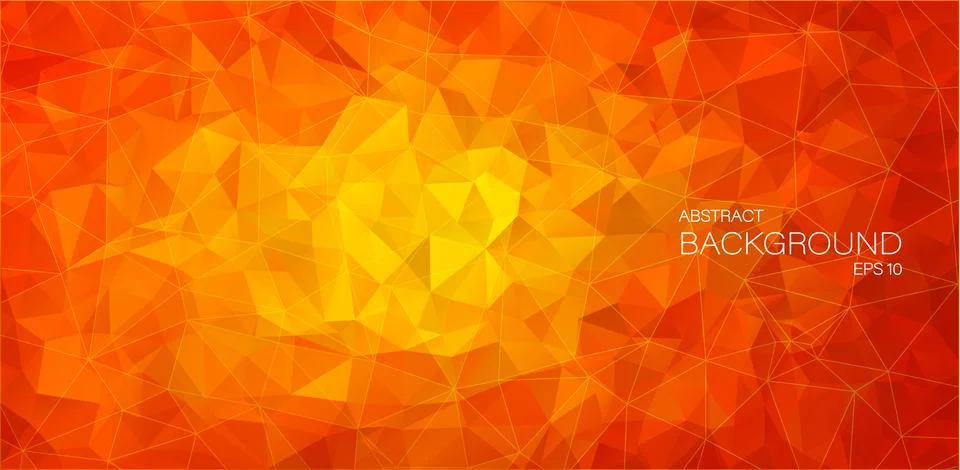 Flat 2D Abstract triangle background Stock Illustration
