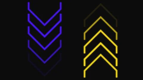 Flat 2d Animation Arrow transition background. Anime style Arrow Background. Stock Illustration