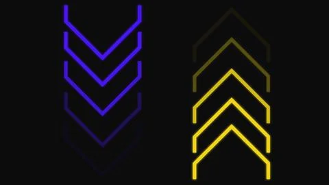 Flat 2d Animation Arrow transition background. Anime style Arrow Background. Stock Illustration