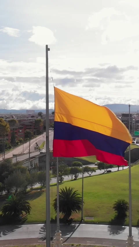Flat 360 colombia flag Видео 247454313