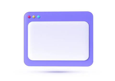 Flat 3D http for site design. 3d website template. Web page template. Computer Stock-Illustration